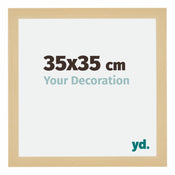 Mura MDF Cadre Photo 35x35cm Décor Érable De Face Mesure | Yourdecoration.fr