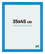 Mura MDF Cadre Photo 35x45cm Bleu Brillant De Face Mesure | Yourdecoration.fr