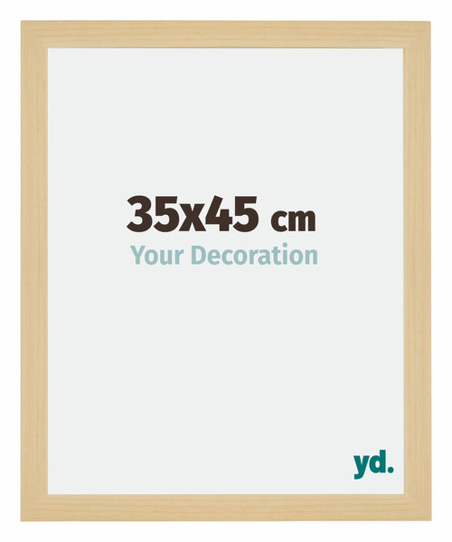 Mura MDF Cadre Photo 35x45cm Décor Érable De Face Mesure | Yourdecoration.fr