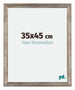 Mura MDF Cadre Photo 35x45cm Métal Vintage De Face Mesure | Yourdecoration.fr