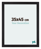 Mura MDF Cadre Photo 35x45cm Noir Grain De Bois De Face Mesure | Yourdecoration.fr