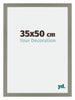 Mura MDF Cadre Photo 35x50cm Gris De Face Mesure | Yourdecoration.fr