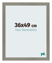 Mura MDF Cadre Photo 36x49cm Gris De Face Mesure | Yourdecoration.fr