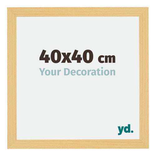 Mura MDF Cadre Photo 40x40cm Hêtre Décor De Face Mesure | Yourdecoration.fr