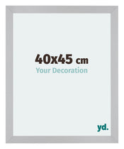 Mura MDF Cadre Photo 40x45cm Argent Mat De Face Mesure | Yourdecoration.fr