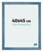 Mura MDF Cadre Photo 40x45cm Bleu Brillant Geveegd De Face Mesure | Yourdecoration.fr