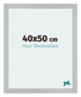 Mura MDF Cadre Photo 40x50cm Argent Mat De Face Mesure | Yourdecoration.fr
