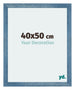 Mura MDF Cadre Photo 40x50cm Bleu Brillant Geveegd De Face Mesure | Yourdecoration.fr