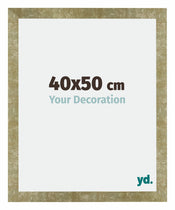 Mura MDF Cadre Photo 40x50cm Or Antique De Face Mesure | Yourdecoration.fr