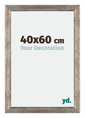 Mura MDF Cadre Photo 40x60cm Métal Vintage De Face Mesure | Yourdecoration.fr