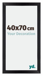 Mura MDF Cadre Photo 40x70cm Noir Mat De Face Mesure | Yourdecoration.fr