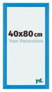 Mura MDF Cadre Photo 40x80cm Bleu Brillant De Face Mesure | Yourdecoration.fr