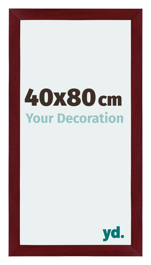 Mura MDF Cadre Photo 40x80cm Bordeaux Balayé De Face Mesure | Yourdecoration.fr