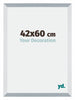 Mura MDF Cadre Photo 42x60cm Aluminium Brossé De Face Mesure | Yourdecoration.fr