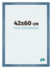 Mura MDF Cadre Photo 42x60cm Bleu Brillant Geveegd De Face Mesure | Yourdecoration.fr