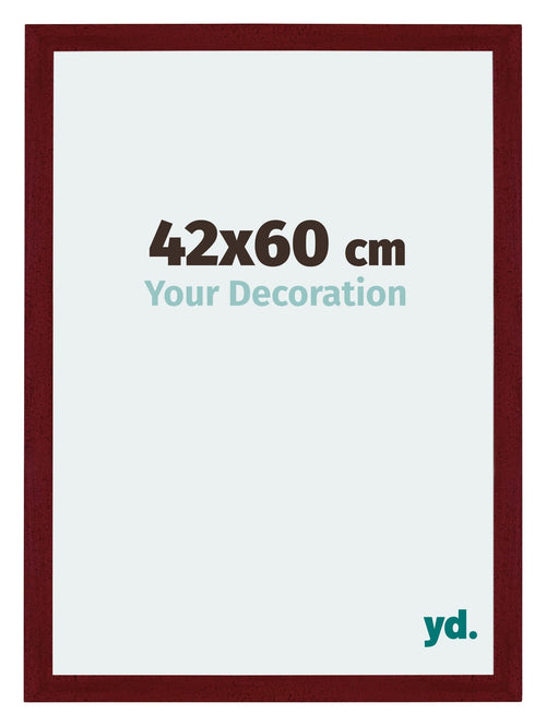 Mura MDF Cadre Photo 42x60cm Bordeaux Balayé De Face Mesure | Yourdecoration.fr