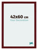 Mura MDF Cadre Photo 42x60cm Bordeaux Balayé De Face Mesure | Yourdecoration.fr