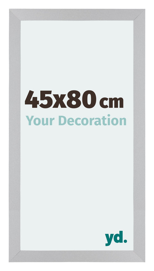 Mura MDF Cadre Photo 45x80cm Argent Mat De Face Mesure | Yourdecoration.fr