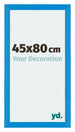 Mura MDF Cadre Photo 45x80cm Bleu Brillant De Face Mesure | Yourdecoration.fr
