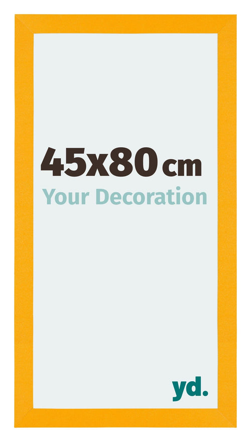 Mura MDF Cadre Photo 45x80cm Jaune De Face Mesure | Yourdecoration.fr