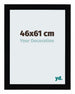 Mura MDF Cadre Photo 46x61cm Noir Brillant De Face Mesure | Yourdecoration.fr