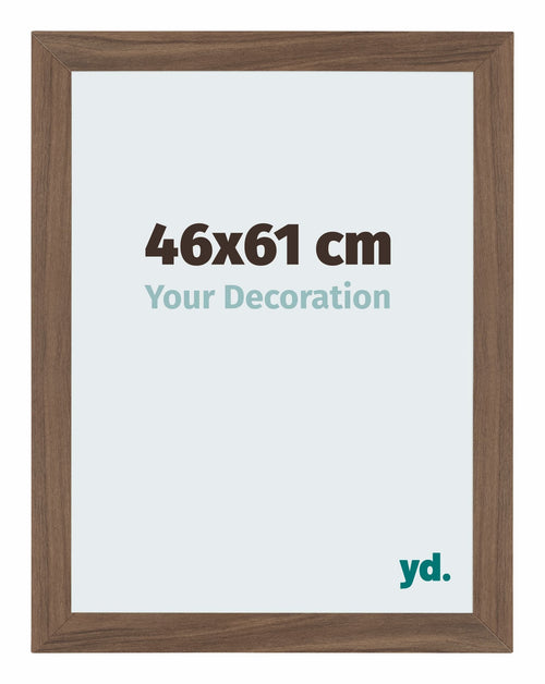 Mura MDF Cadre Photo 46x61cm Noyer Foncé De Face Mesure | Yourdecoration.fr