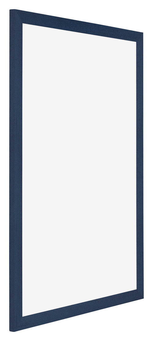 Mura MDF Cadre Photo 48x68cm Bleu Fonce Patine De Face Oblique | Yourdecoration.fr
