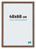 Mura MDF Cadre Photo 48x68cm Noyer Sombre De Face Mesure | Yourdecoration.fr