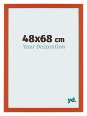 Mura MDF Cadre Photo 48x68cm Orange De Face Mesure | Yourdecoration.fr