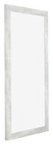 Mura MDF Cadre Photo 50x100cm Argent Brillant Vintage De Face Oblique | Yourdecoration.fr