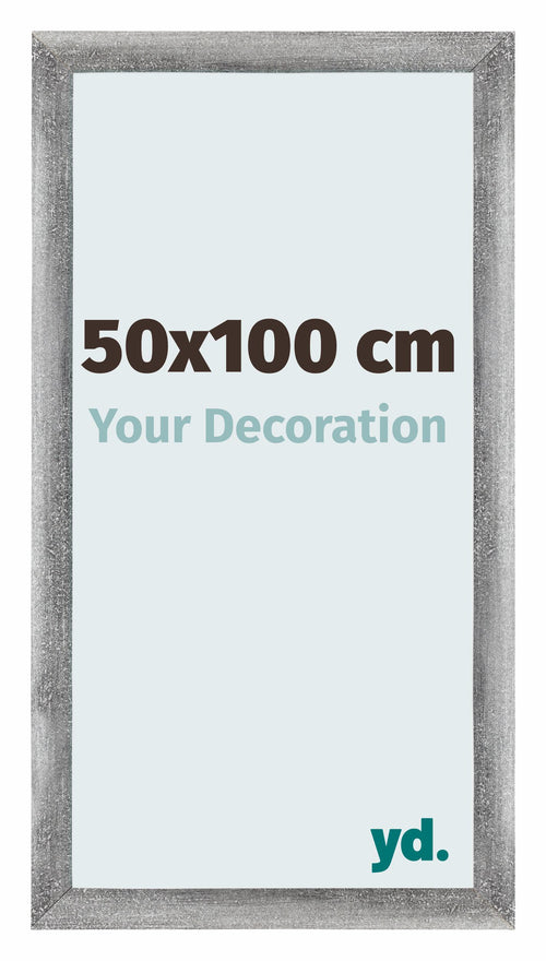 Mura MDF Cadre Photo 50x100cm Gris Balay�� De Face Mesure | Yourdecoration.fr