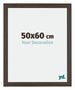Mura MDF Cadre Photo 50x60cm Chêne Foncé De Face Mesure | Yourdecoration.fr