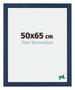 Mura MDF Cadre Photo 50x65cm Bleu Foncé Patine De Face Mesure | Yourdecoration.fr