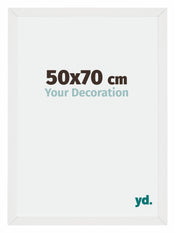 Mura MDF Cadre Photo 50x70cm Blanc Brillant De Face Mesure | Yourdecoration.fr