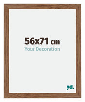 Mura MDF Cadre Photo 56x71cm Chêne Rustique De Face Mesure | Yourdecoration.fr