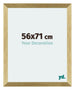 Mura MDF Cadre Photo 56x71cm Or Brillant De Face Mesure | Yourdecoration.fr