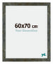 Mura MDF Cadre Photo 60x70cm Bleu Or Mélangé De Face Mesure | Yourdecoration.fr