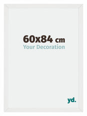 Mura MDF Cadre Photo 60x84cm Blanc Brillant De Face Mesure | Yourdecoration.fr