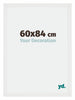 Mura MDF Cadre Photo 60x84cm Blanc Brillant De Face Mesure | Yourdecoration.fr