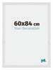 Mura MDF Cadre Photo 60x84cm Blanc Mat De Face Mesure | Yourdecoration.fr
