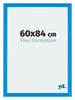 Mura MDF Cadre Photo 60x84cm Bleu Brillant De Face Mesure | Yourdecoration.fr