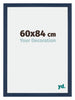 Mura MDF Cadre Photo 60x84cm Bleu Foncé Patine De Face Mesure | Yourdecoration.fr