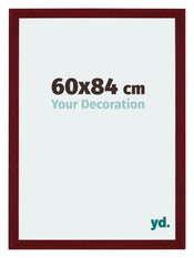 Mura MDF Cadre Photo 60x84cm Bordeaux Balayé De Face Mesure | Yourdecoration.fr