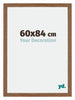Mura MDF Cadre Photo 60x84cm Chêne Rustique De Face Mesure | Yourdecoration.fr