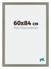 Mura MDF Cadre Photo 60x84cm Gris De Face Mesure | Yourdecoration.fr