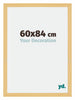 Mura MDF Cadre Photo 60x84cm Hêtre Décor De Face Mesure | Yourdecoration.fr