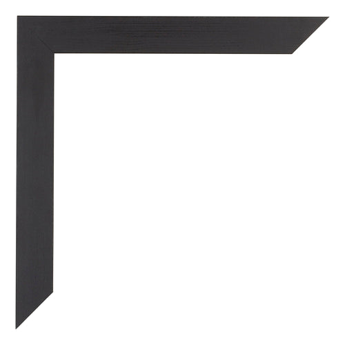 Mura MDF Cadre Photo 60x84cm Noir Grain De Bois Detail Coin | Yourdecoration.fr