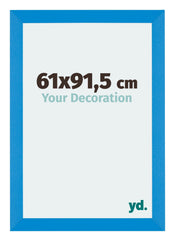Mura MDF Cadre Photo 61x91 5cm Bleu Brillant De Face Mesure | Yourdecoration.fr