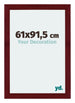 Mura MDF Cadre Photo 61x91 5cm Bordeaux Balayé De Face Mesure | Yourdecoration.fr