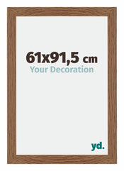 Mura MDF Cadre Photo 61x91 5cm Chêne Rustique De Face Mesure | Yourdecoration.fr